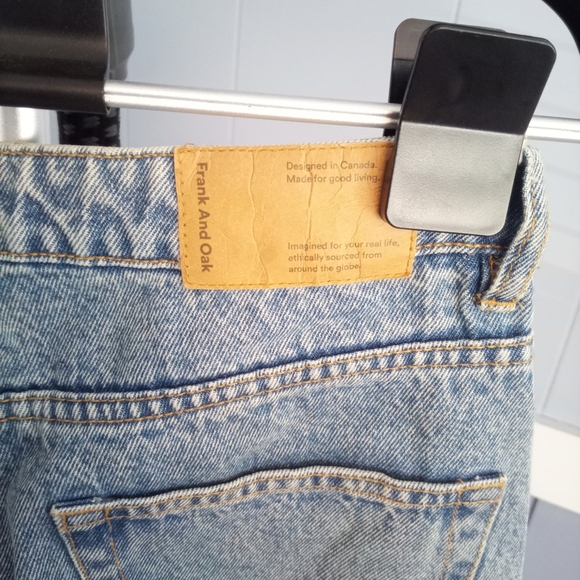 Frank & Oak Light Blue Straight Leg Jeans - Picture 5 of 5